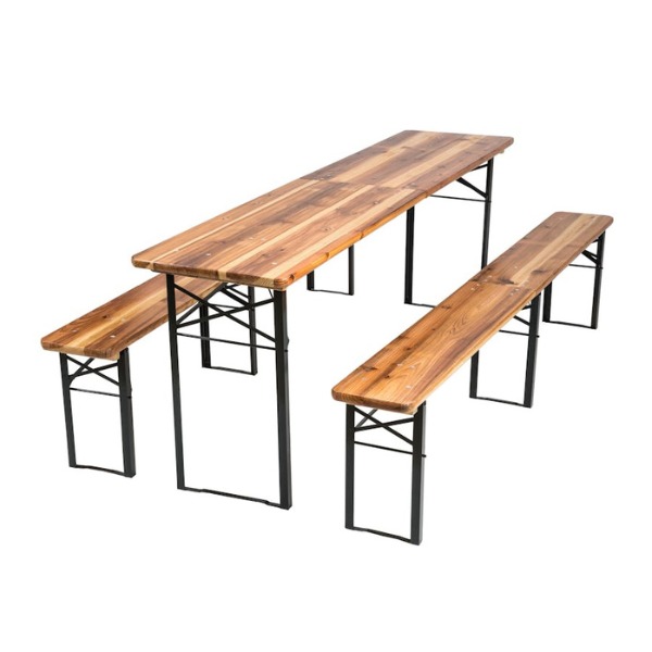 Biertafel set 220x75 cm