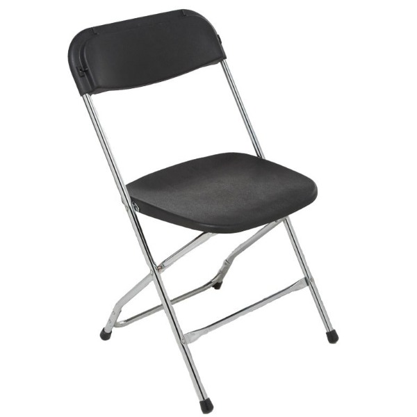 Zwarte klapstoel Zwarte klapstoel