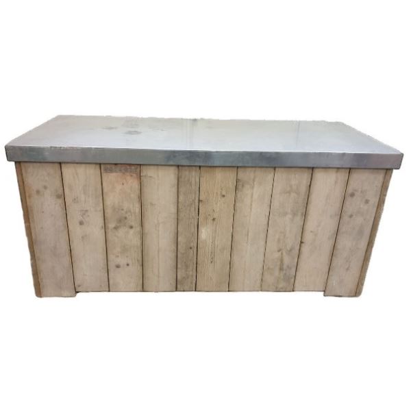 Buffet bar Steigerhout met Zinkenblad Buffet bar Steigerhout met Zinkenblad